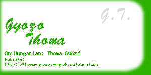 gyozo thoma business card