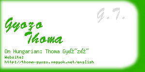 gyozo thoma business card